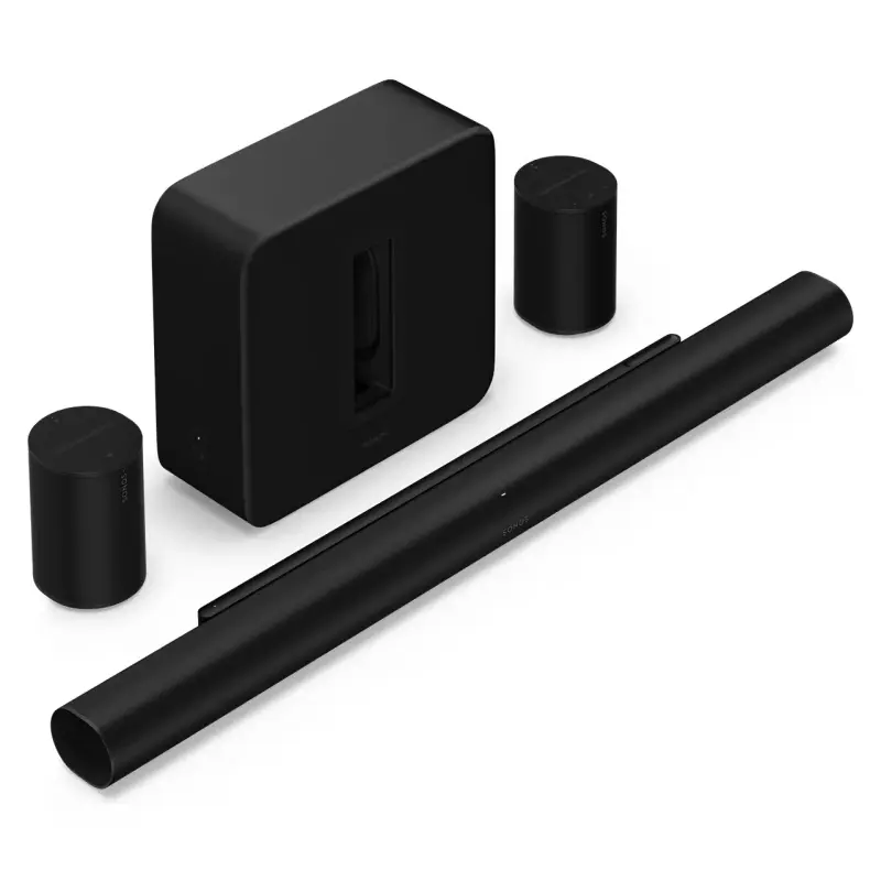 Sonos Premium Immersive Set with Arc Ultra- Arc Ultra + Sub 4 + 2x Era 100 - Black