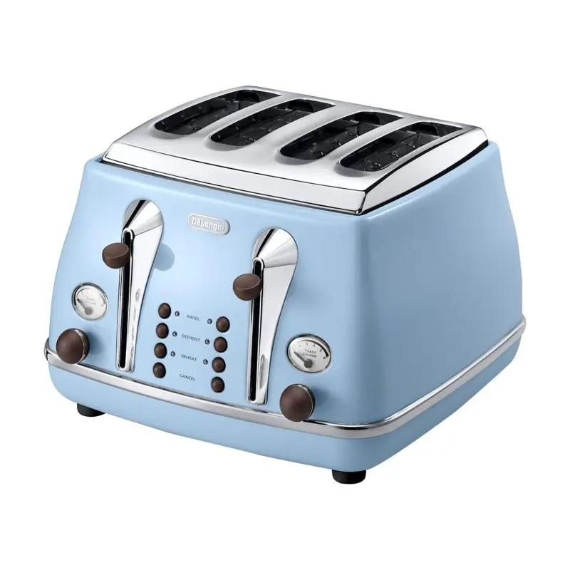 Delonghi CTI4003.AZ 4 Slice Toaster - Azure