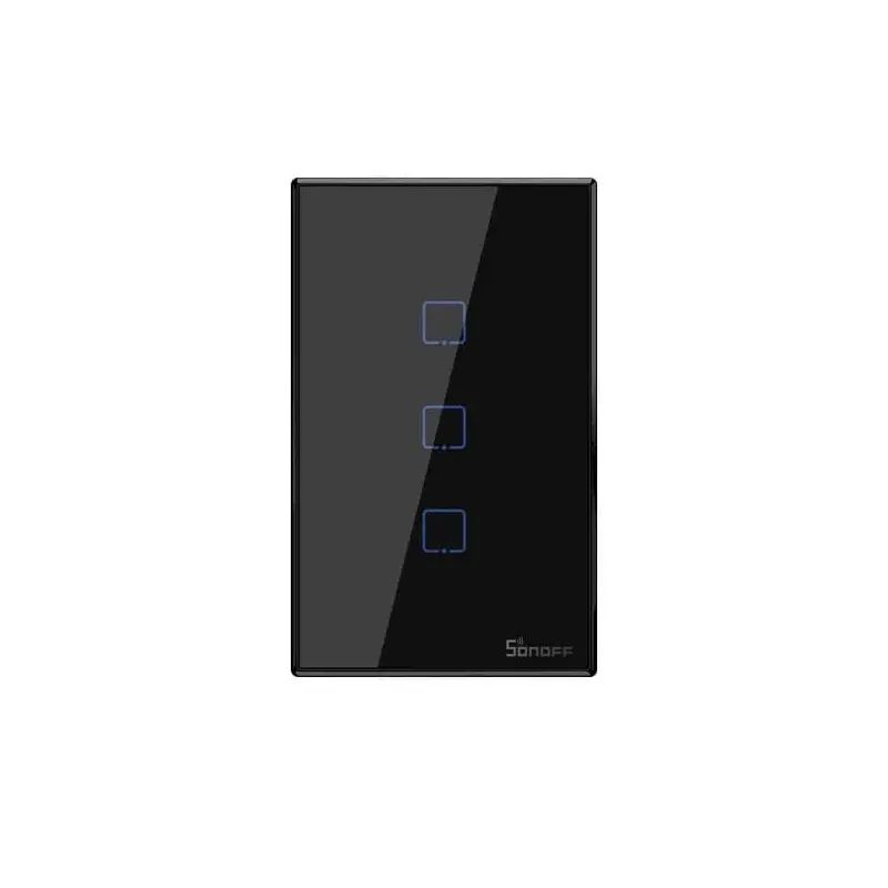 Sonoff Smart Light Switch Black 3CH WiFi and RF
