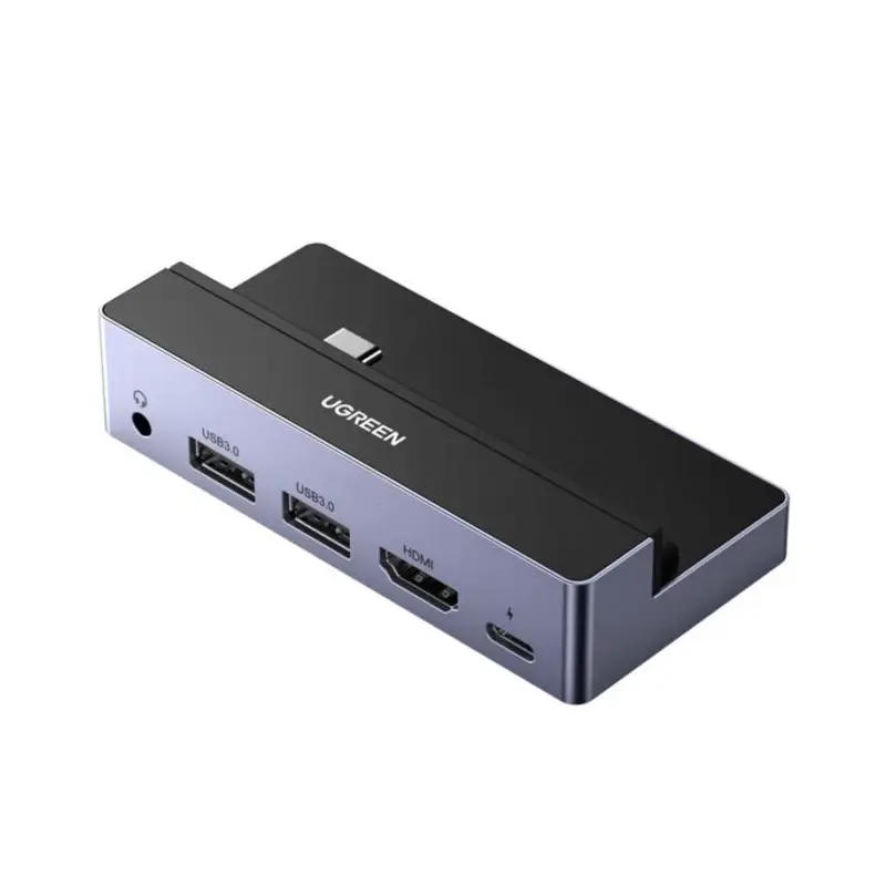 UGREEN 5 In 1 Multifunction Hub With USB Type C Connector Grey - UG-70688