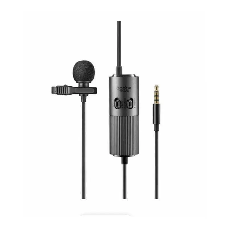 Godox LMS-60G Omnidirectional Lavalliere Microphone with Adjustable Gain