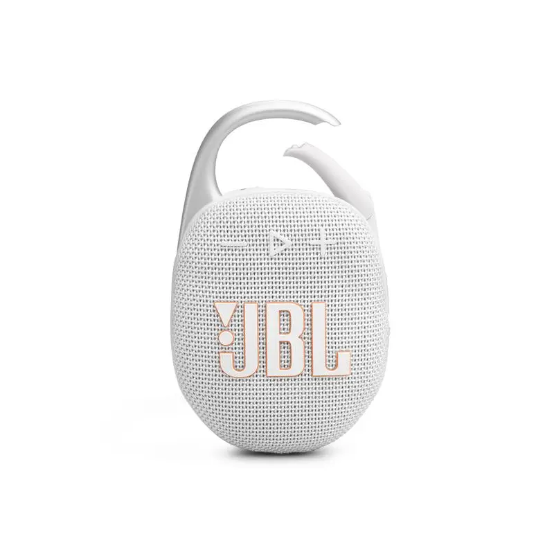 JBL Clip 5 Portable  Bluetooth Speaker - White
