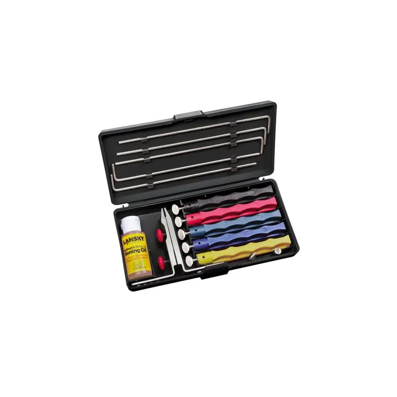 Lansky Deluxe Controlled Angle Sharpening Kit w/5 Hones - NL-LKCLX