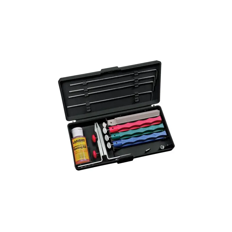 Lansky Universal Controlled Angle Sharpening Kit w/4 Hones -NL-LKUNV