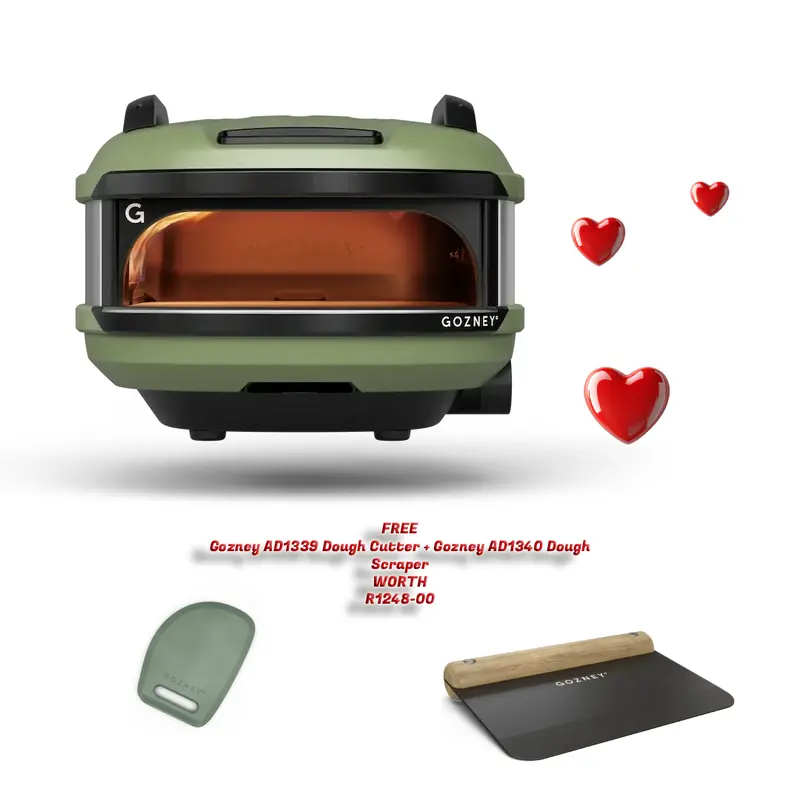 Gozney Tread Off Black Pizza Oven - GTPOBZA1225 + Free Gozney AD1339 Dough Cutter + Gozney AD1340 Dough Scraper