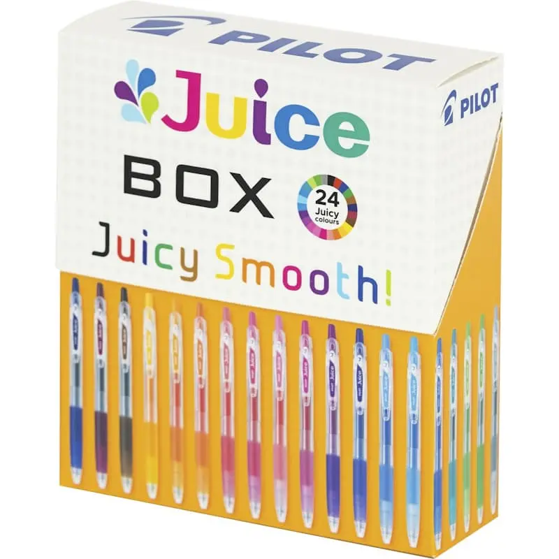 Pilot Juice Retractable Pen 0.7mm - Juice Box 24 Colours