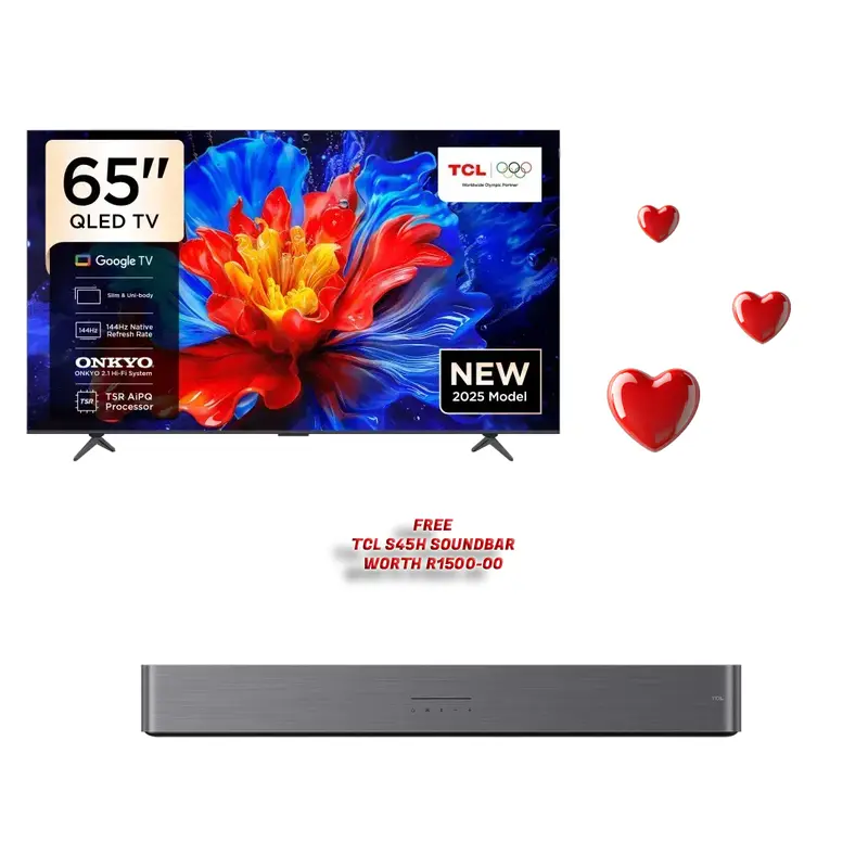 TCL 65P8K QLED TV - 65" + Free TCL S45H Soundbar Single's Day