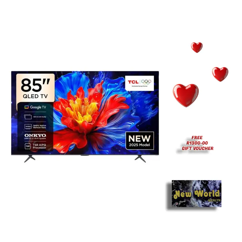 TCL 85P8K QLED TV - 85" + Free R1300 Gift Voucher