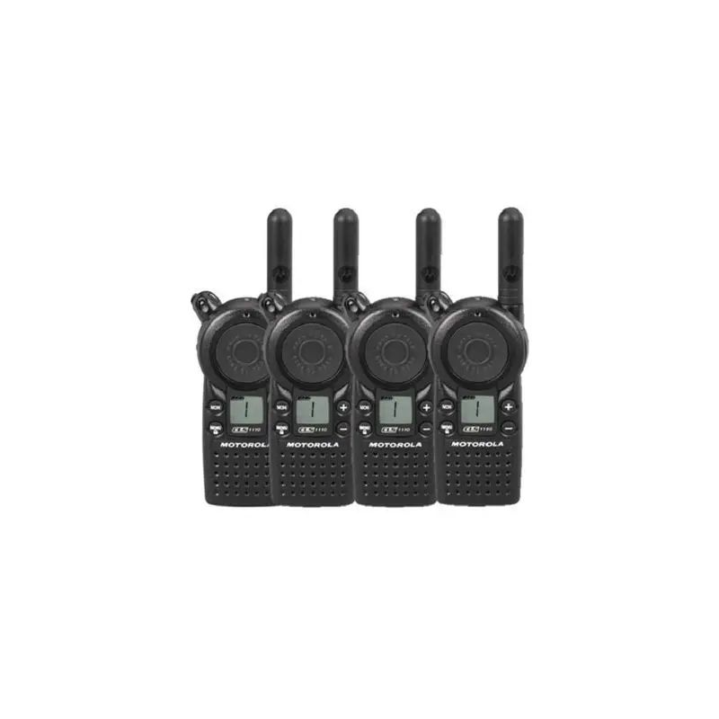 4 Pack of Motorola CLS1110 Two Way Radio Walkie Talkies (UHF)