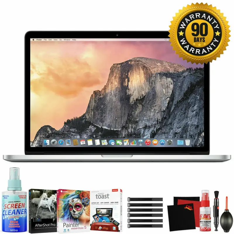 Apple 15.4" MacBook Pro Laptop Computer with Retina Display - Bundle