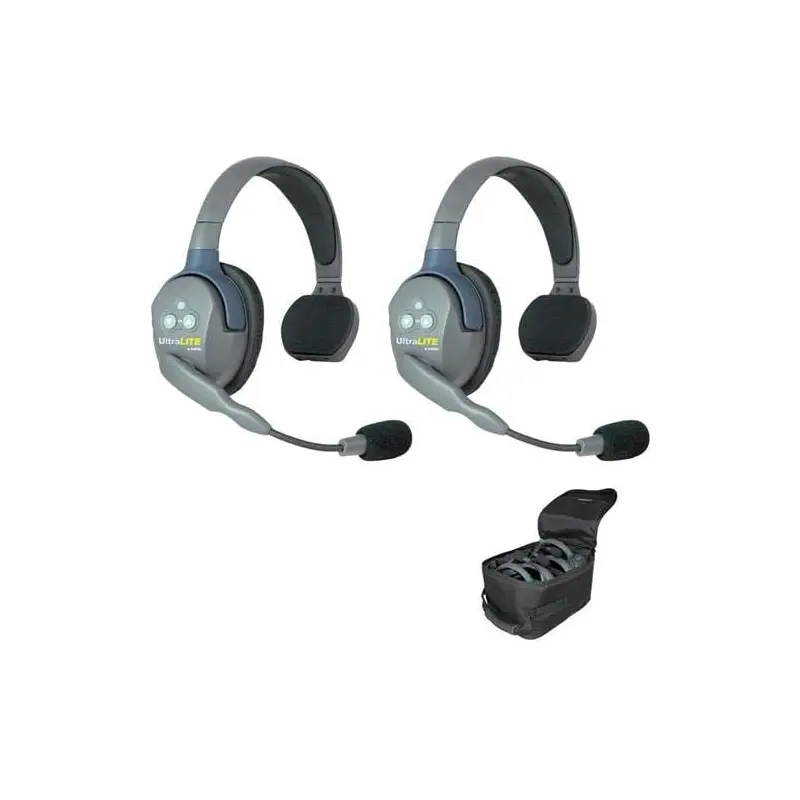 EARTEC UL2S Ultralite 2-Person System, Includes Single-Ear Master Headset and Single-Ear Remote Headset