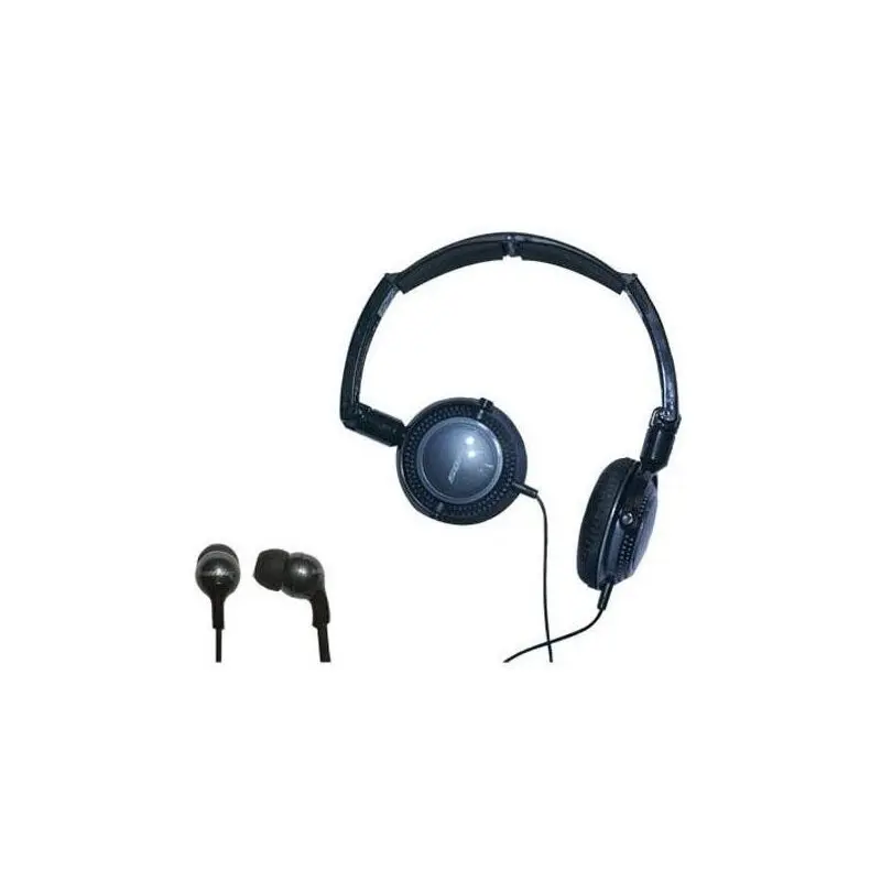 Soniq KABOOM! Headphone/Earphone Combo Pack, Black