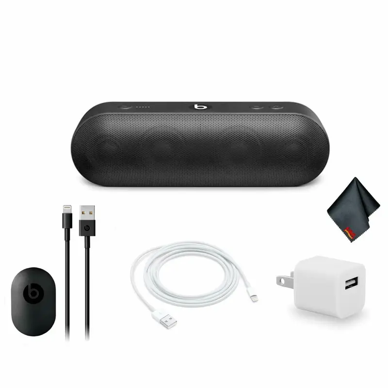 Beats by Dr. Dre Beats Pill+ Portable Bluetooth Speaker (Black) Bundle Kit
