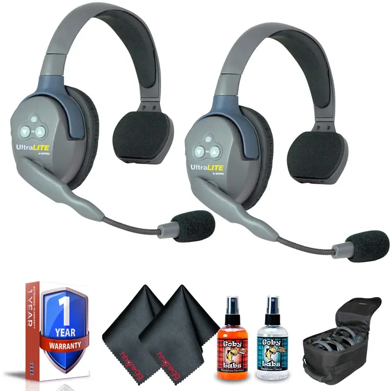 Eartec UL2S UltraLITE 2-Person Headset System (USA) Bundle 1 -
