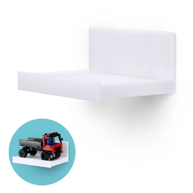 5.4" Adhesive Wide Floating Shelf (180) for Security Cameras, Baby Monitors, Speakers, Plants & More (139mm x 96mm / 5.4 x 3.7)