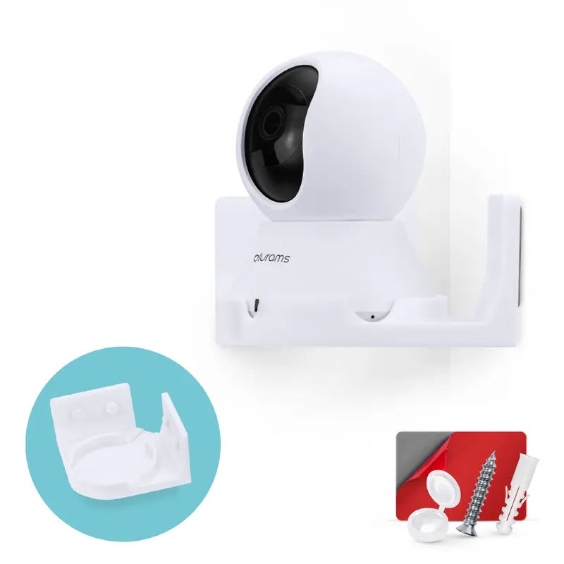 Corner Wall Mount for Blurams A31 2K Security Camera, Adhesive Security Camera Holder Bracket, Reduce Blind Spots & Clutter, Adhesive & Screw-In Mounting