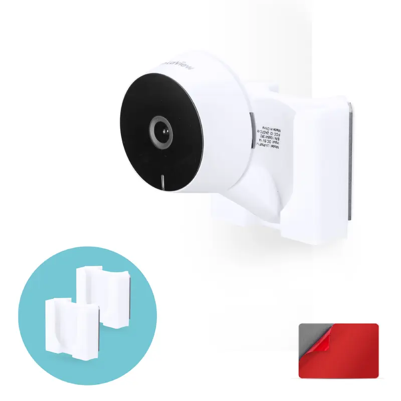 Corner Wall Mount for LaView LV-PWF1 1080P HD Indoor Camera, Adhesive Security Cam Holder Bracket, Reduce Blind Spots & Clutter, Adhesive & Screw-In