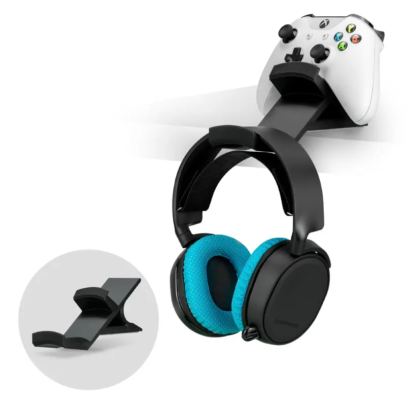 Titan - Desktop Headphone and Game Controller Hanger - Xbox, PS5/PS4, PC Universal Gamepad Holder, No Screws or Mess