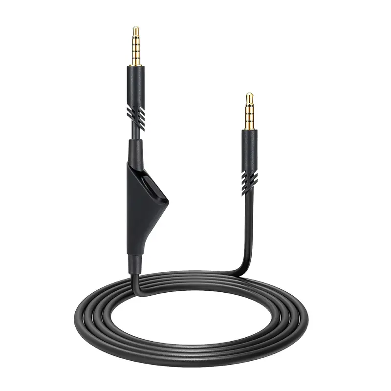 Replacement Audio Cable for Logitech Astro A10, A30, A40,A50 Headphones with in-line Mute Control - 2M / 78