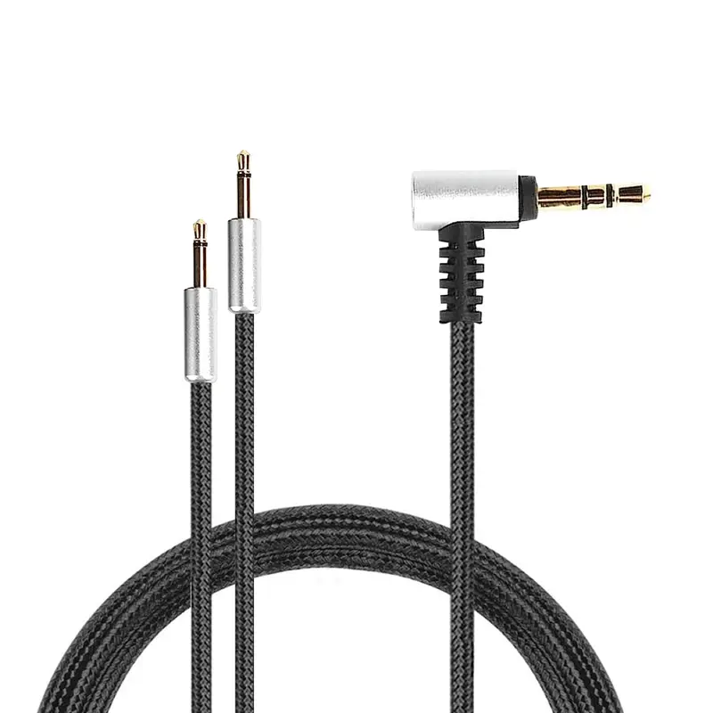 Replacement Cable for Hifiman HE400S, HE-400I (2.5mm plug version), HE560, HE-350, HE1000, HE1000V2 + Sennheiser HD202 & HD212 Headsets, 3.5mm to Dual 2.5mm - 1.2M / 47