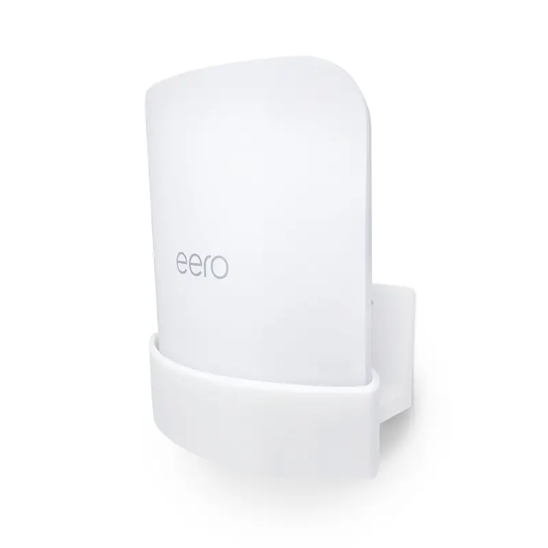 Screwless Wall Mount for EERO Max 7 WiFi Router, Easy To Install Holder, Adhesive & Screw In, Increase Range & Reduce Clutter