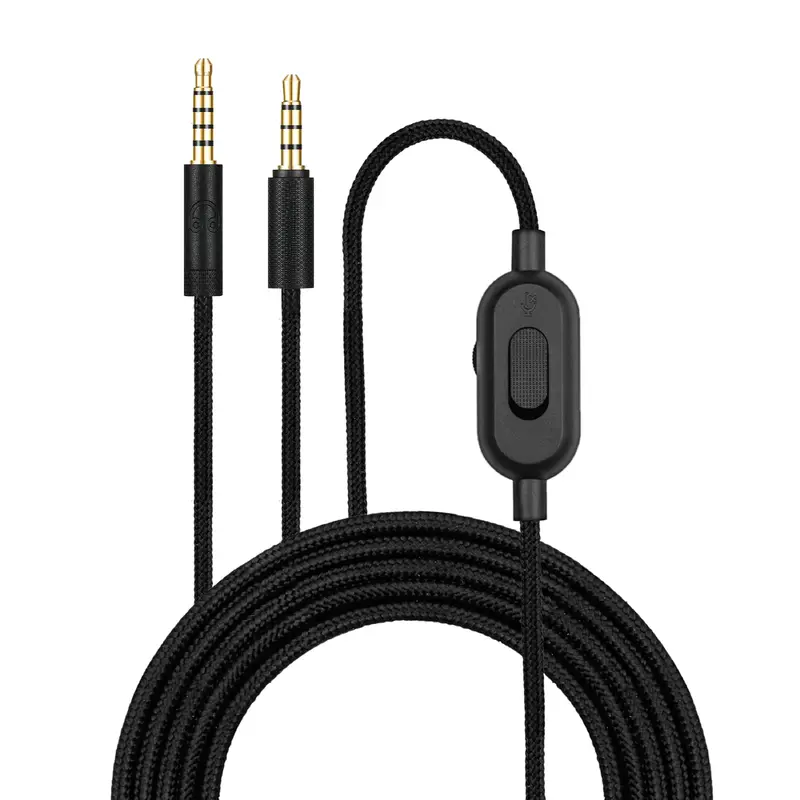 Replacement Audio Cable Compatible with Logitech G Pro, G Pro X, G433, G233  Inline Remote with Mute & Volume Control
