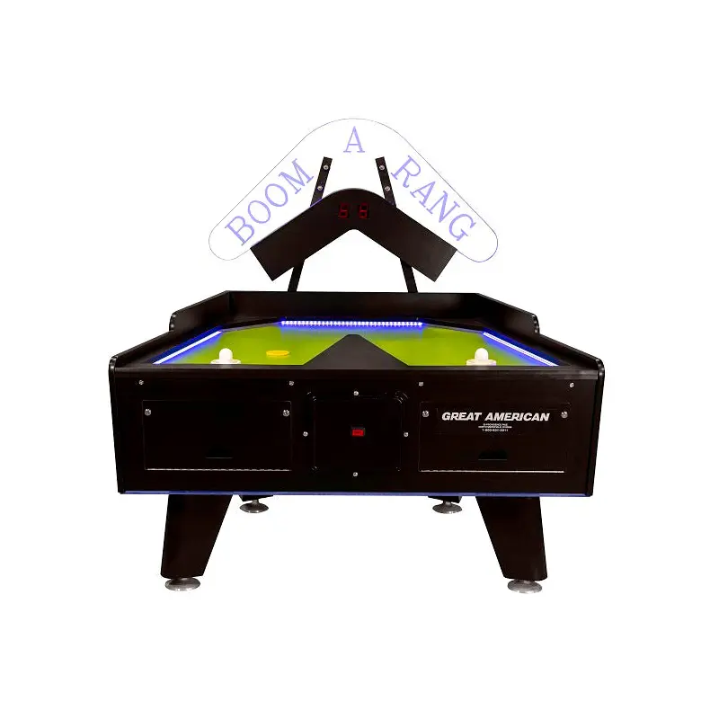 Boom-A-Rang Air Hockey Table With Overhead & LED Lights