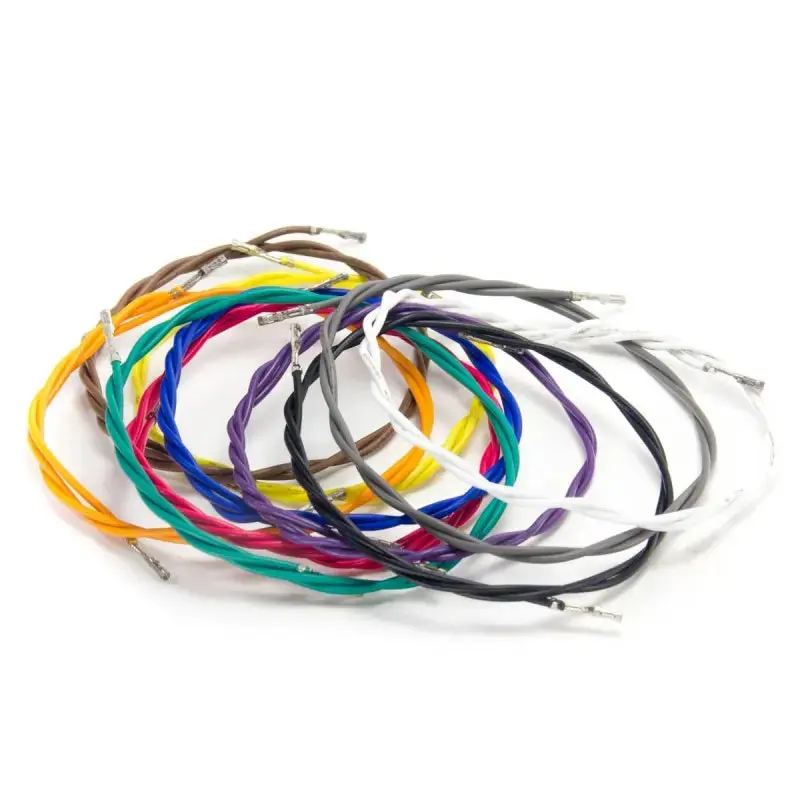 10 Pack, 22 awg, 2 x .100 female header, 50cm