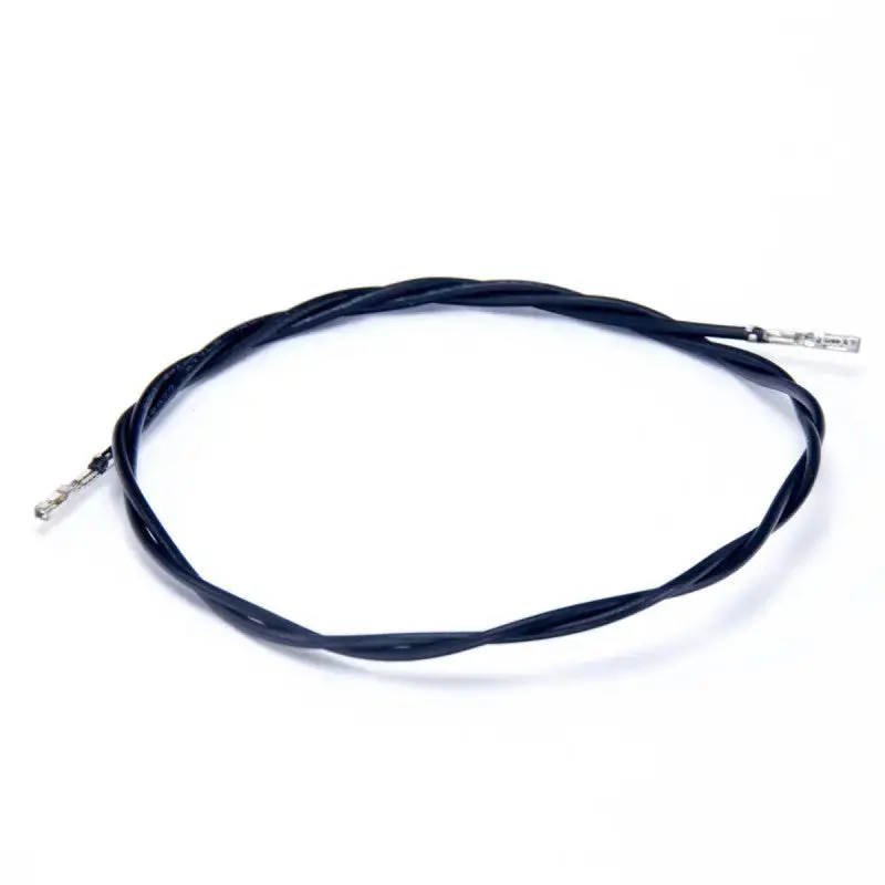 Black 22 awg Wire, 2 x .100 female header, 50cm