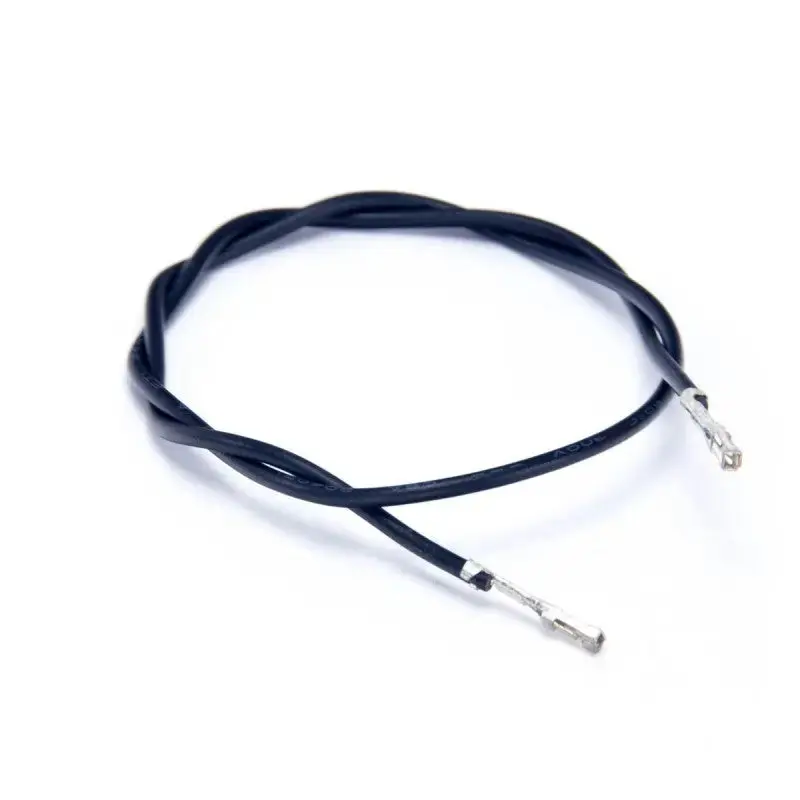 Black 22awg Wire, 2 x .100 female header, 25cm