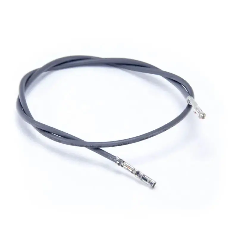 Gray 22 awg Wire, 2 x .100 female header, 25cm