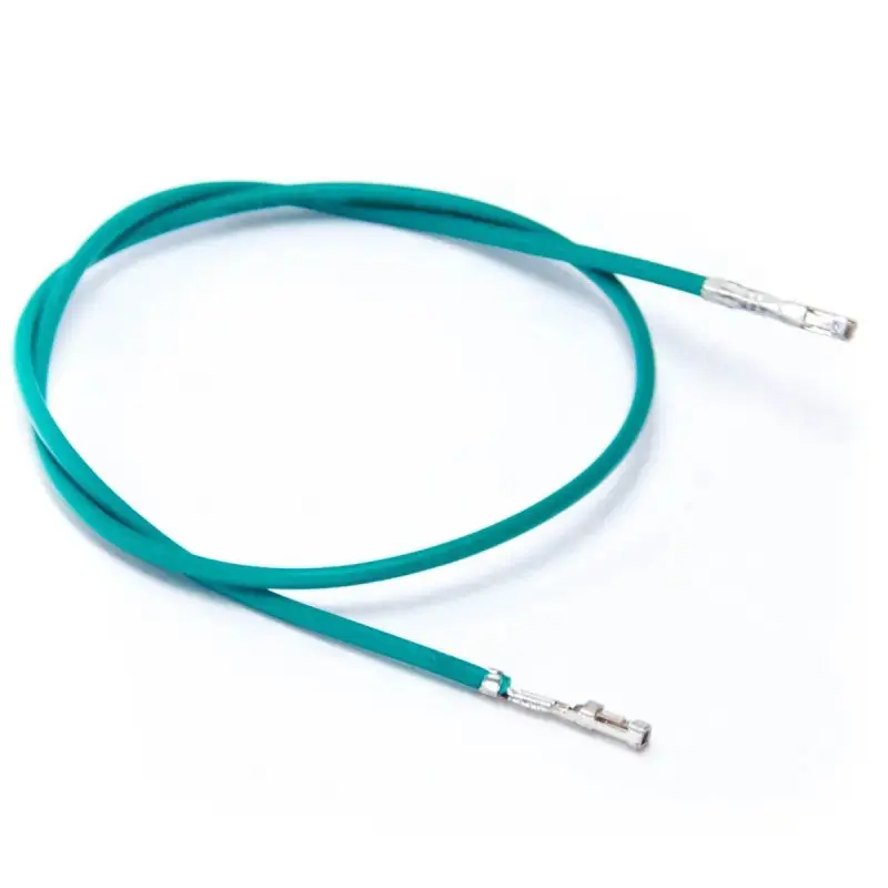 Green 22 awg Wire, 2 x .100 female header, 25cm