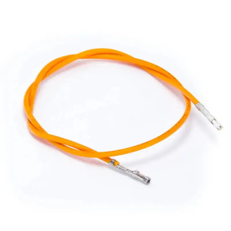 Orange 22 awg Wire, 2 x .100 female header, 50cm