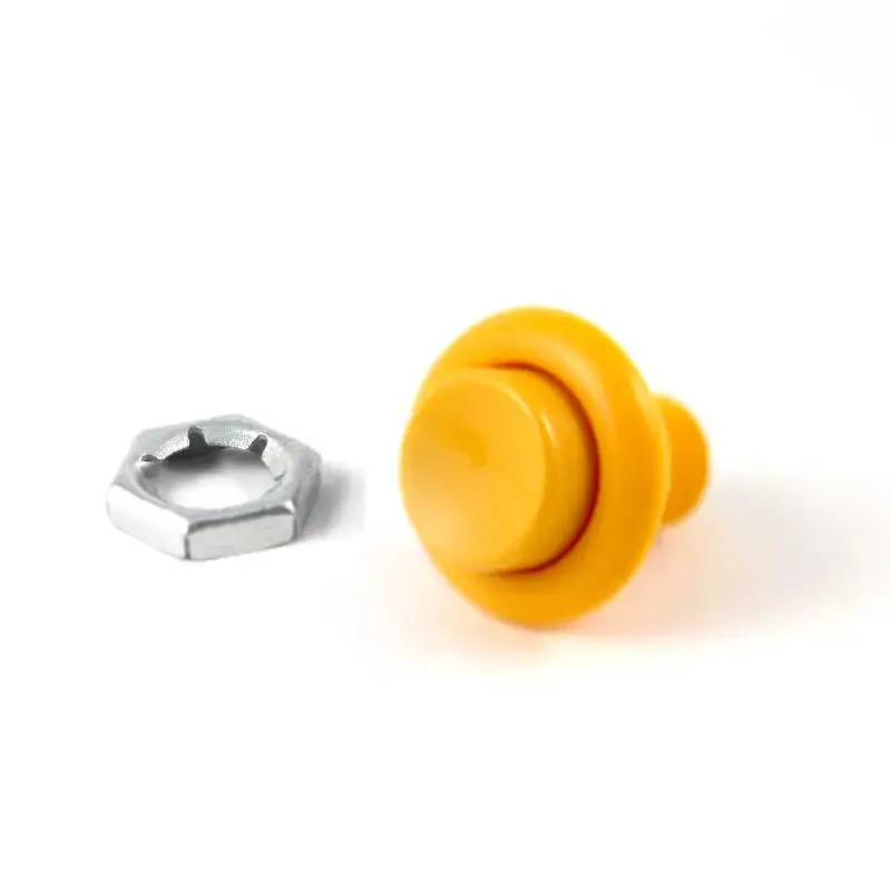 Cabinet Flipper Button 1 1/8" Orange