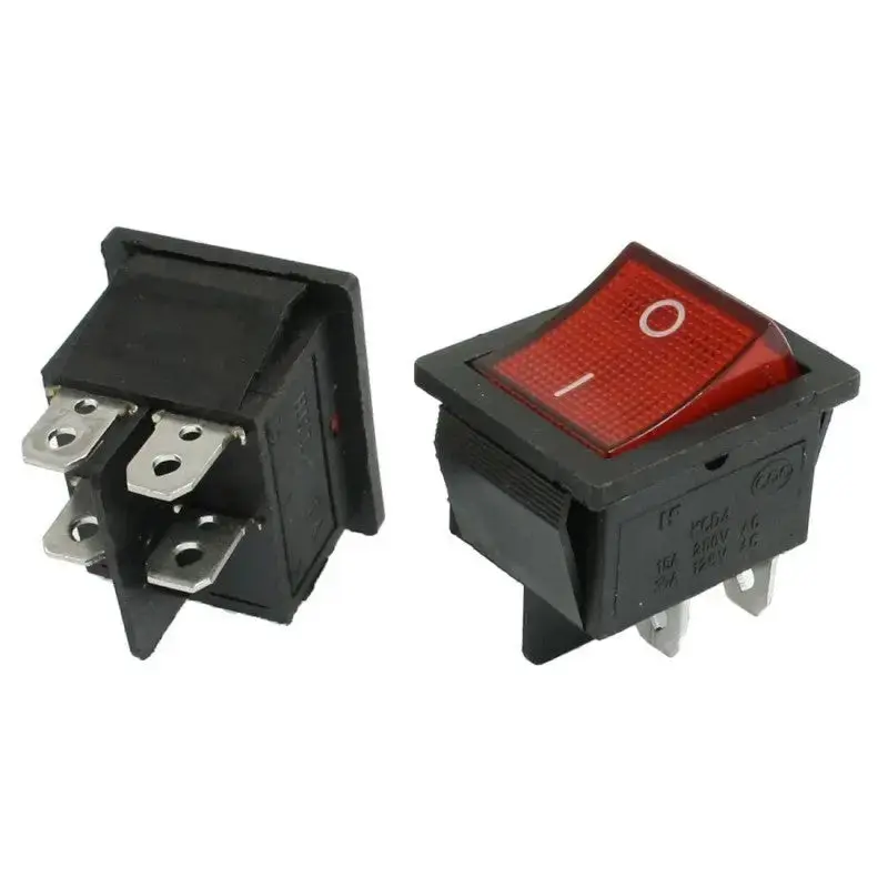 KCD4 DPST ON-OFF 4 Pin Rocker Boat Switch 15A/20A AC 250V/125V AD