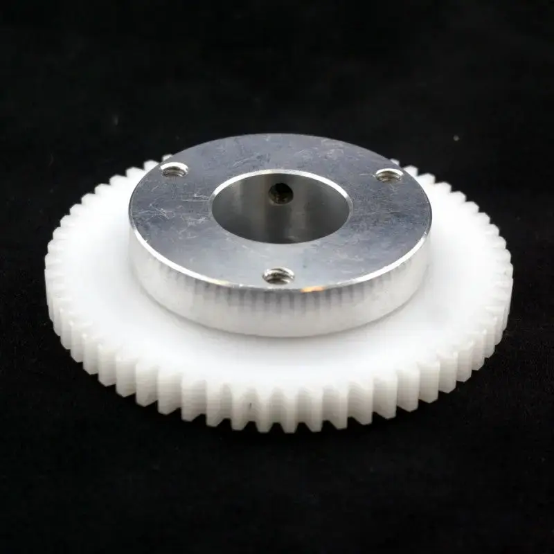 60 Tooth Delrin Gear with Aluminum Hub