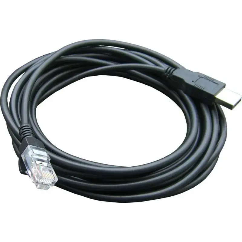 7 Foot Black RJ45 to USB Cable