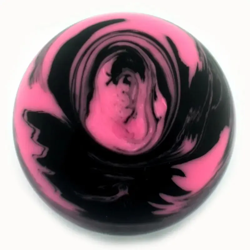 Butteroj Pink & Black Marble 38 mm Ball Top