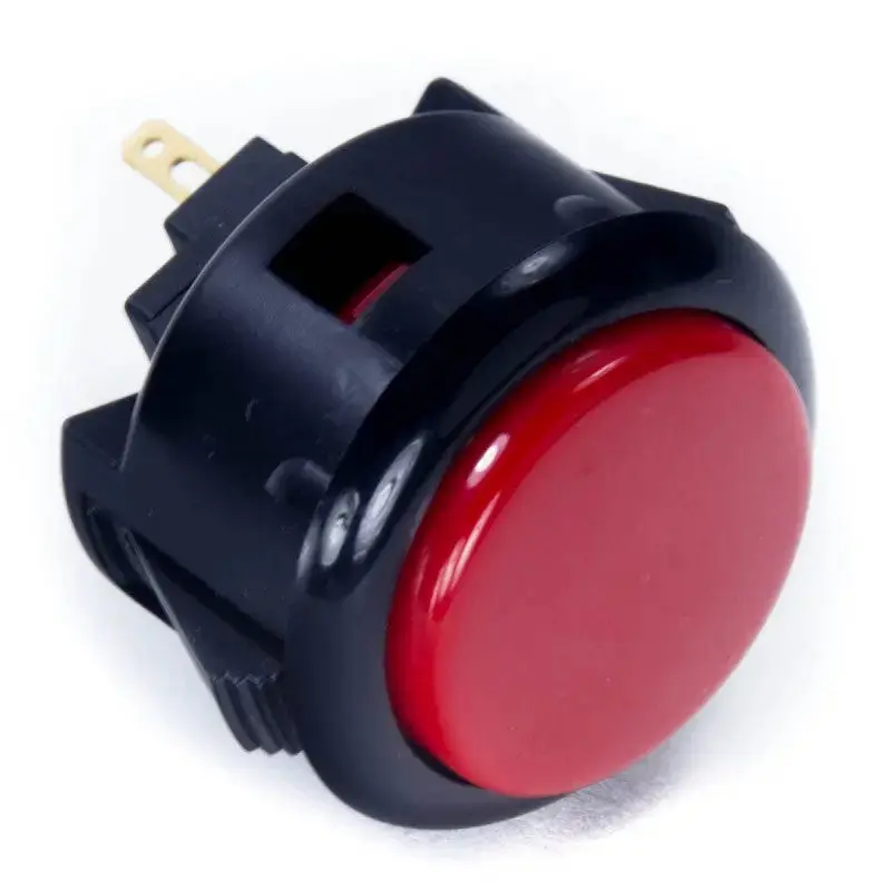 Sanwa OBSF-30 Snap-in Button - Black & Red