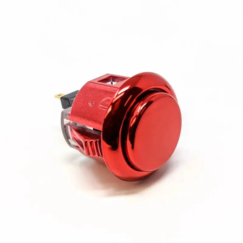 Sanwa OBSJ-24 Snap-in Button - Metallic Red