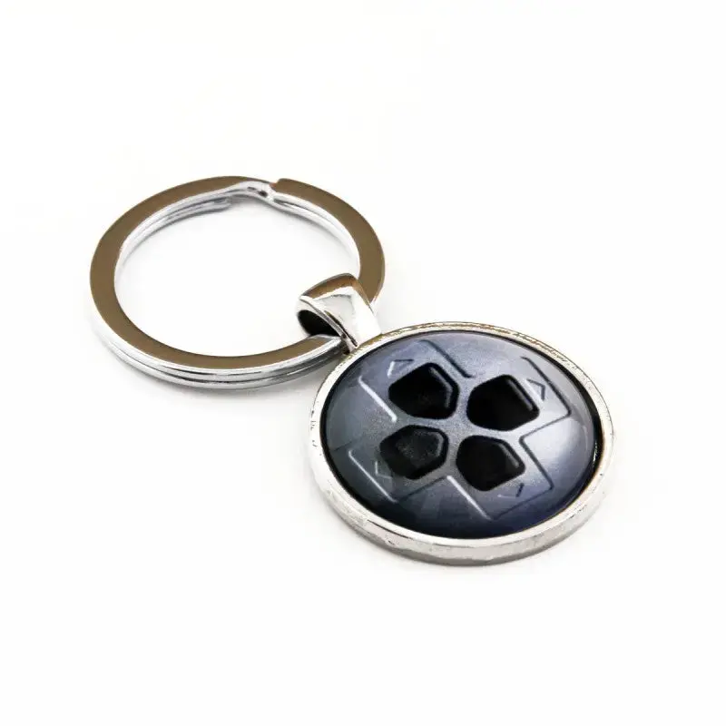 Silver Playstation D-Pad Keychain