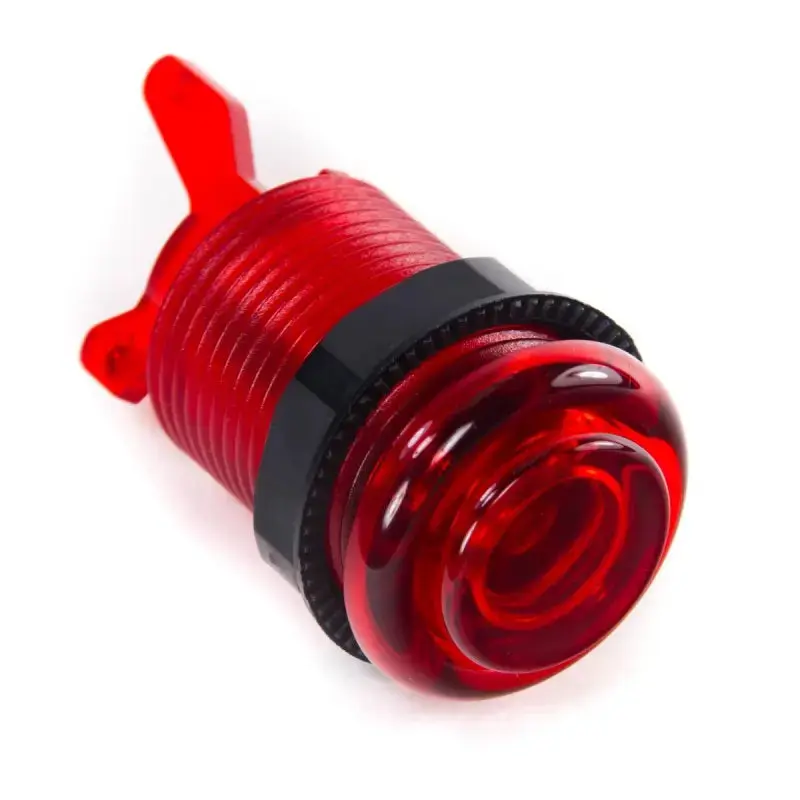 iL PSL-L Concave Button - Translucent Red