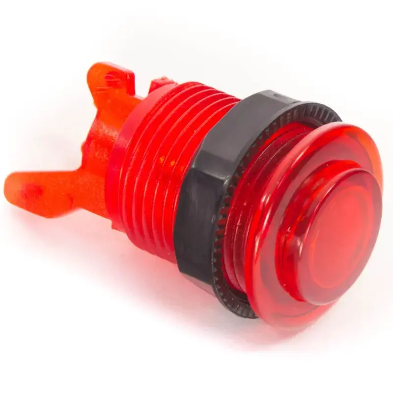 iL PSL-L-CV Convex Button - Translucent Red