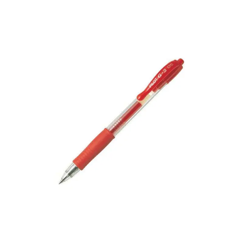 Pilot G2 Retractable Gel Ink Pen Fine 0.5mm - Red