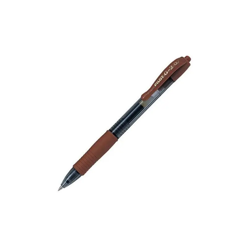 Pilot G2 Retractable Gel Ink Pen Fine 0.7mm - Caramel
