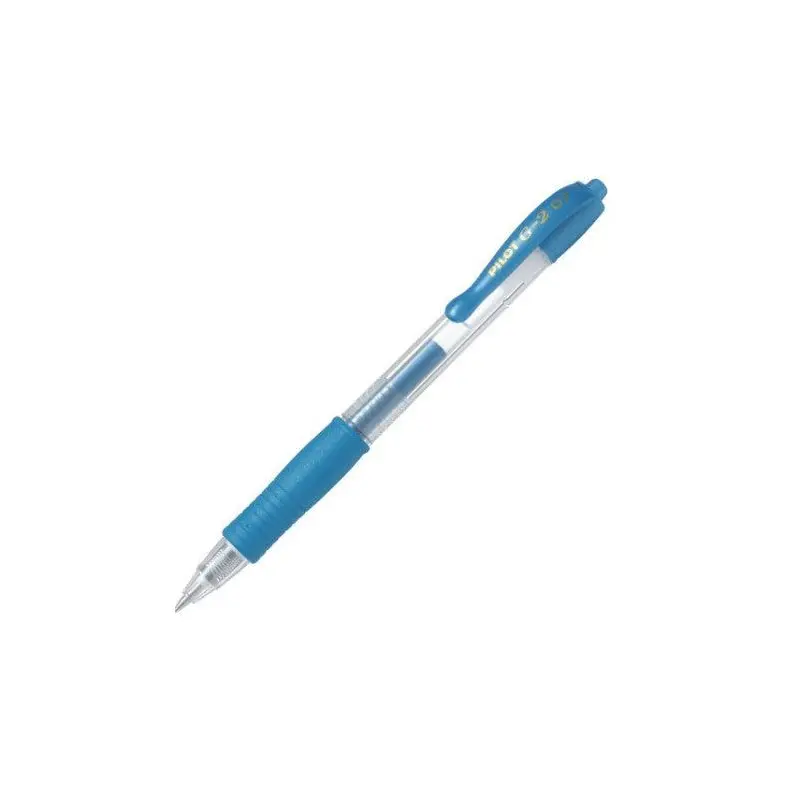 Pilot G2 Retractable Gel Ink Pen Fine 0.7mm - Metallic Blue