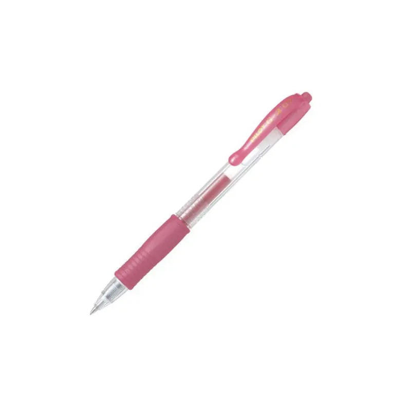 Pilot G2 Retractable Gel Ink Pen Fine 0.7mm - Metallic Pink