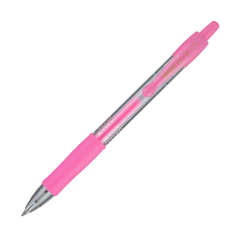Pilot G2 Retractable Gel Ink Pen Fine 0.7mm - Neon Pink