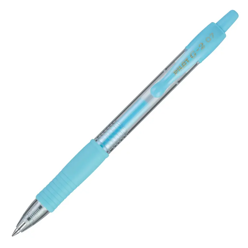 Pilot G2 Retractable Gel Ink Pen Fine 0.7mm - Pastel Blue