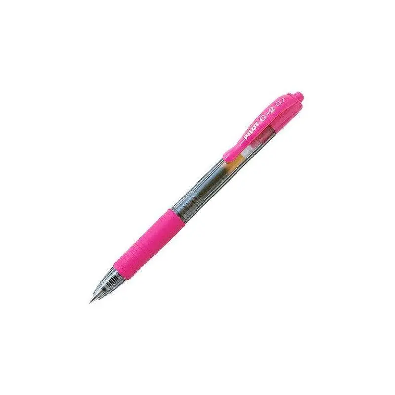Pilot G2 Retractable Gel Ink Pen Fine 0.7mm - Pink